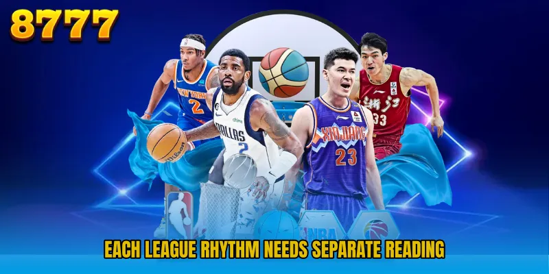 Each league rhythm needs separate reading