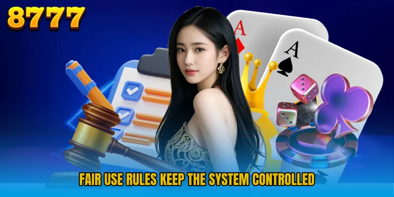 Fair use rules keep the system controlled
