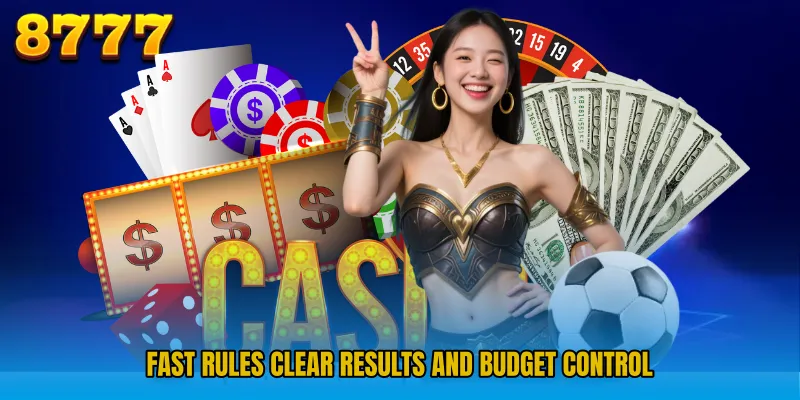 Fast rules clear results and budget control