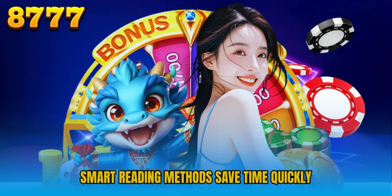 Smart reading methods save time quickly