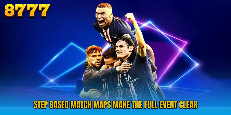 Step based match maps make the full event clear